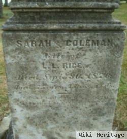 Sarah Coleman Rice