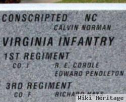 Pvt R. E. Cordle