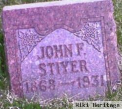 John F Stiyer