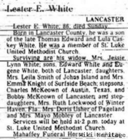 Lester Edward White