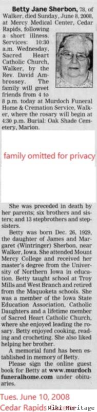 Betty Jane Sherbon