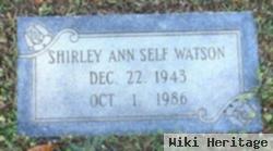 Shirley Ann Self Watson