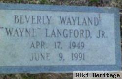 Beverly Wayland "wayne" Langford, Jr