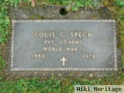 Louis G Speck