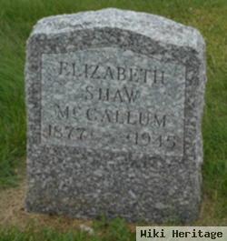 Elizabeth A. Shaw Mccallum