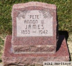 Annon W. "pete" James