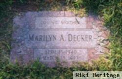 Marilyn A Decker