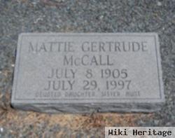 Mattie Gertrude Mccall