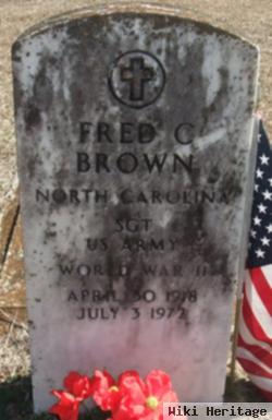 Sgt Fred C Brown