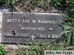 Betty Lee Robinson