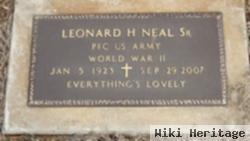 Pfc Leonard H. Neal, Sr