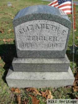 Elizabeth F Zeigler