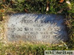 Fred D "freddie" Baker