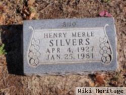 Henry Merle "bud" Silvers