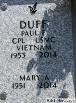 Paul F Duff