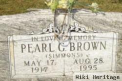 Pearl G Simmons Brown