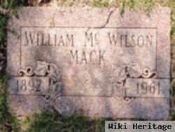 William "mack" Mcwilson