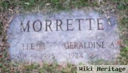 Lee E Morrette