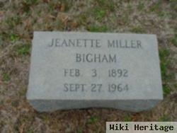 Jeanette Miller Bigham