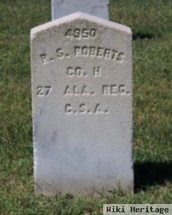 Pvt R. S. Roberts