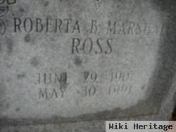 Roberta B Marshall Ross