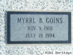 Myrrl Brown "m.b." Goins