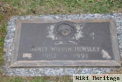 Janet Wilson Hensley