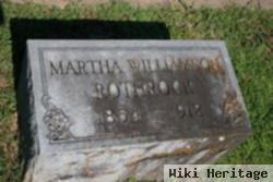 Martha Aline "mattie" Williamson Rothrock