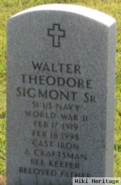 Walter Theodore Sigmont, Sr