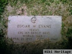 Edgar W Evans