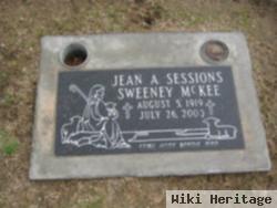 Jean A Sessions Sweeney Mckee