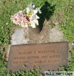 Beulah E Webster