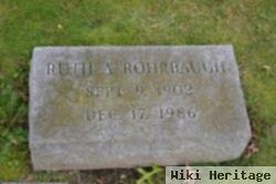 Ruth A Rohrbaugh