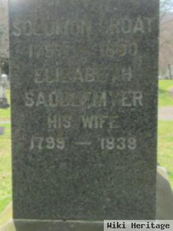 Elizabeth Saddlemyer Groat