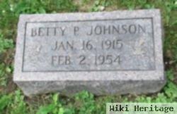 Faye Elizabeth "betty" Perin Johnson