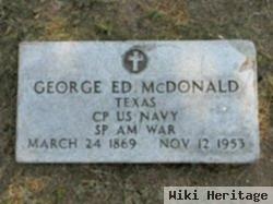 George Ed Mcdonald