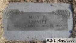 Mary F Leavitt