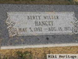 Berty Wilber Hancey