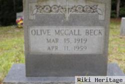 Olive Mccall Beck