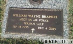 Msgt William Wayne Branch