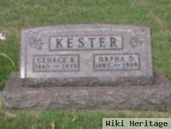 Orpha D Kester