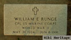 Corp William E "bill" Runge