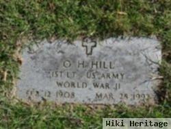 1Lt Orval Hall Hill