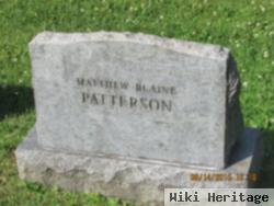 Matthew Blaine "matt" Patterson