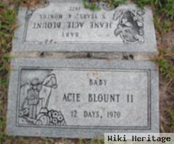 Acie Blount, Ii