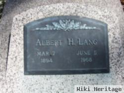 Albert H Lang