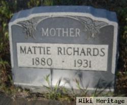 Martha Viola Bell "mattie" Mcanally Richards