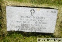 Thomas D Cross