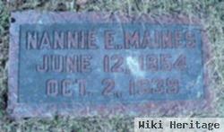 Nancy Emeline "nannie" Gray Maines