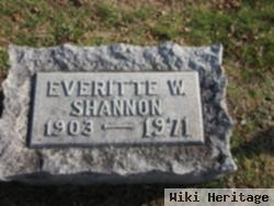 Everitte W Shannon